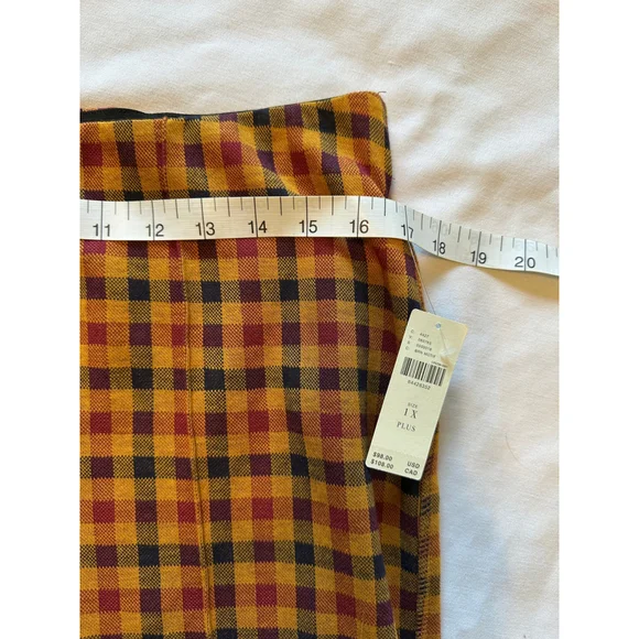 Women's Anthropologie Maeve Pants, 1X Plus, Brown Motif, Stretch Waist NWT - Picture 11 of 15